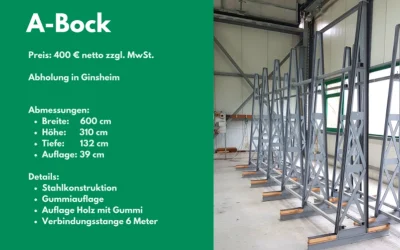 A-Bock Stahlkonstruktion zu verkaufen