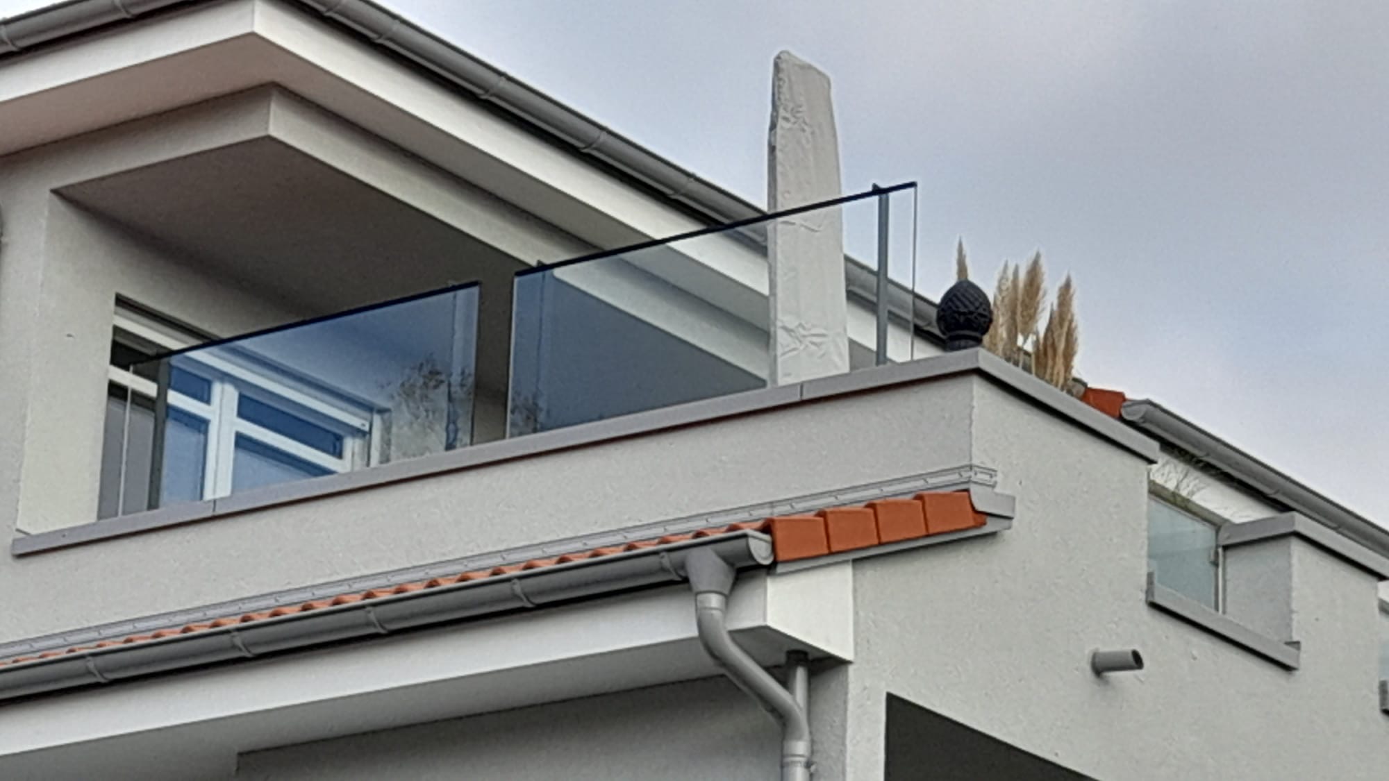 Dachterasse mit Windschutz